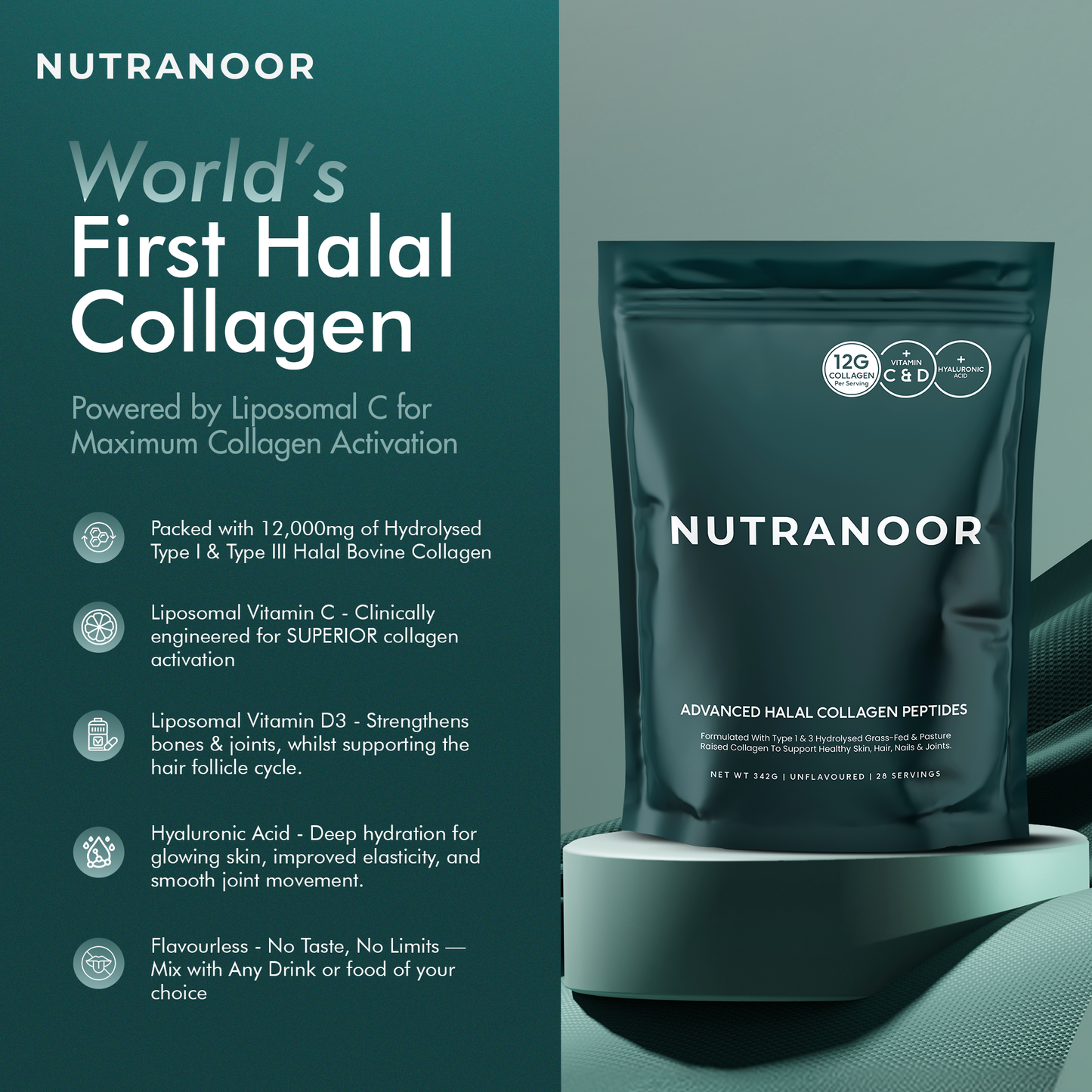 Nutranoor Halal Collagen Peptides