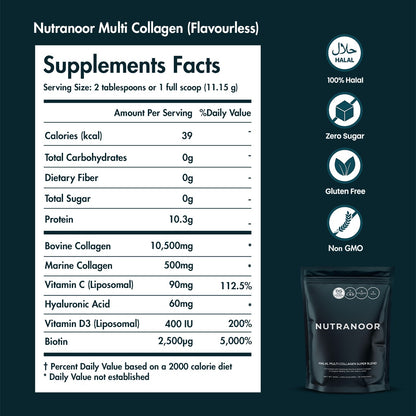 Nutranoor Halal Multi Collagen Super Blend